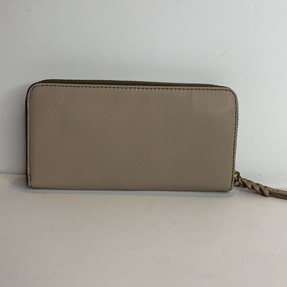 Fossil Zara gray leather zip around clutch wallet NWT - Picture 4 of 7